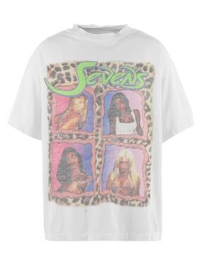 “I Just Got Lucky” - TripleSevens graphic white tee *BRAND NEW*